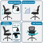 Youhauchair Ergonomic Mesh Lift Chair - Black