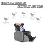 Grey Recliner Chair for Home Theater Comfort