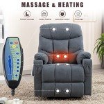 Electric Lift Recliner Chair with Heat & Vibration