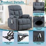 Electric Lift Recliner Chair with Heat & Vibration