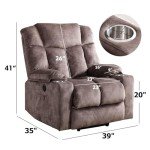 CANMOV Power Lift Recliner Chair with USB & Cups