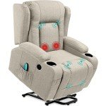 Modern Electric Power Lift Chair with Massage & Heat