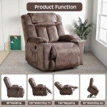 CANMOV Power Lift Recliner Chair with USB & Cups