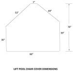 Tan Lift Chair Protective Cover by American Supply
