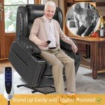 Triple Motor Power Lift Recliner Chair with Massage