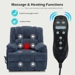 Dual Motor Lift Recliner Chair with Massage & Heat