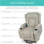 Modern Electric Power Lift Chair with Massage & Heat