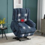 Dual Motor Lift Recliner Chair with Massage & Heat