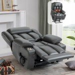 EZZUP Lay Flat Massage Lift Recliner Chair