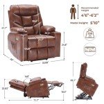 WILLOVE Electric Lift Chair with Wheels and Massage