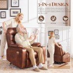 WILLOVE Electric Lift Chair with Wheels and Massage