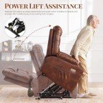 WILLOVE Electric Lift Chair with Wheels and Massage