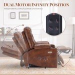 WILLOVE Electric Lift Chair with Wheels and Massage