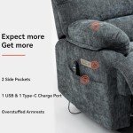 Trustyue Power Lift Recliner with Massage & Heat