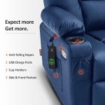 MCombo Large Electric Lift Recliner with Massage & Heat