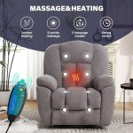 Massage Lift Recliner Chair with USB & Cup Holders