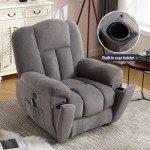Massage Lift Recliner Chair with USB & Cup Holders