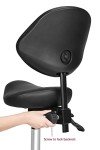 Ergonomic Height Adjustable Rolling Saddle Stool