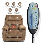 Extra Wide Power Lift Recliner Chair with Massage