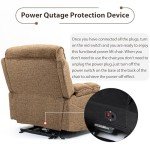 Extra Wide Power Lift Recliner Chair with Massage