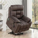Extra Wide Power Lift Recliner Chair with Massage