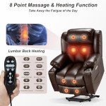Power Lift Recliner Chair with Massage and Heat