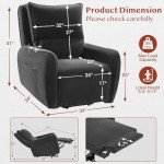 Compact Power Recliner Lift Chair with Massage & Heat