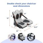 Adjustable Lumbar Support Cushion for Chairs & Couch