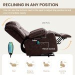 COOSLEEP Power Lift Recliner Chair with Massage and Heat