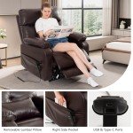 Power Lift Recliner Chair with Heat & Massage