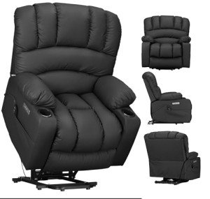 Electric Lift Recliner with Massage and Heat
