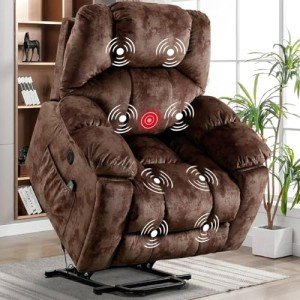 CANMOV Large Power Lift Recliner Chair with Massage
