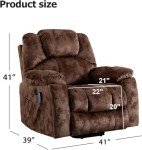 CANMOV Large Power Lift Recliner Chair with Massage