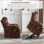 CANMOV Large Power Lift Recliner Chair with Massage