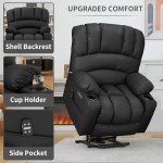 Electric Lift Recliner with Massage and Heat
