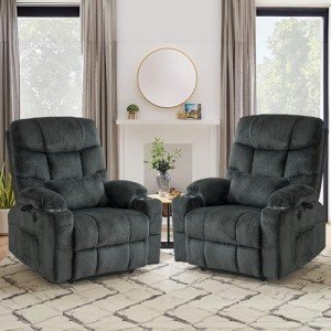 Dual Motor Lay Flat Power Lift Recliner Set