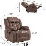Electric Lift Recliner Chair with Massage & Heat