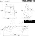 Irene House Leather Lay Flat Lift Recliner Chair