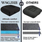 Portable Mesh Lift Chair Booster Cushion - Black