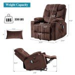 GUEAPY Power Lift Recliner with Heat and Massage