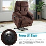 GUEAPY Power Lift Recliner with Heat and Massage