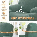 High Stretch Recliner Slipcover with Side Pocket