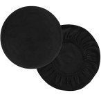 Velvet Round Stool Covers Set of 2 - Gray