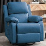 360 Swivel Rocker Recliner Chair for Small Spaces
