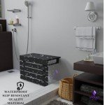 20" Wall-Mounted Teak Wood Shower Seat
