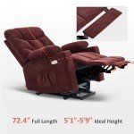 MCombo Power Lift Recliner Chair with Extended Footrest