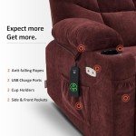 MCombo Power Lift Recliner Chair with Extended Footrest