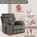 Oversized Electric Lift Recliner with Massage & Heat