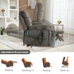 Oversized Electric Lift Recliner with Massage & Heat