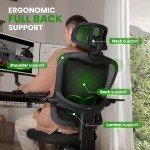 Ergonomic Big and Tall Office Chair - 350LBS Capacity